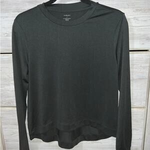 Varley Black/Gray High Low Long Sleeve Top - Size S